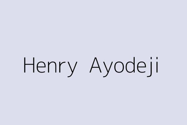 Henry  Ayodeji